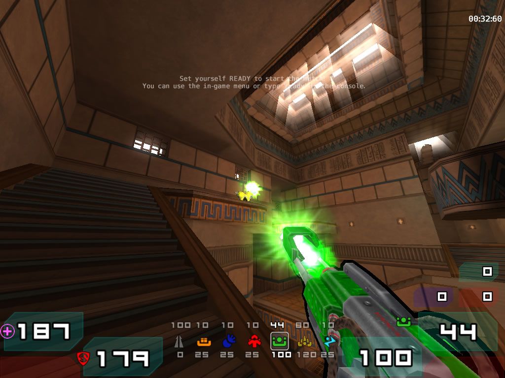 War§ow (Windows) screenshot: Fiery whots with the plasmagun.