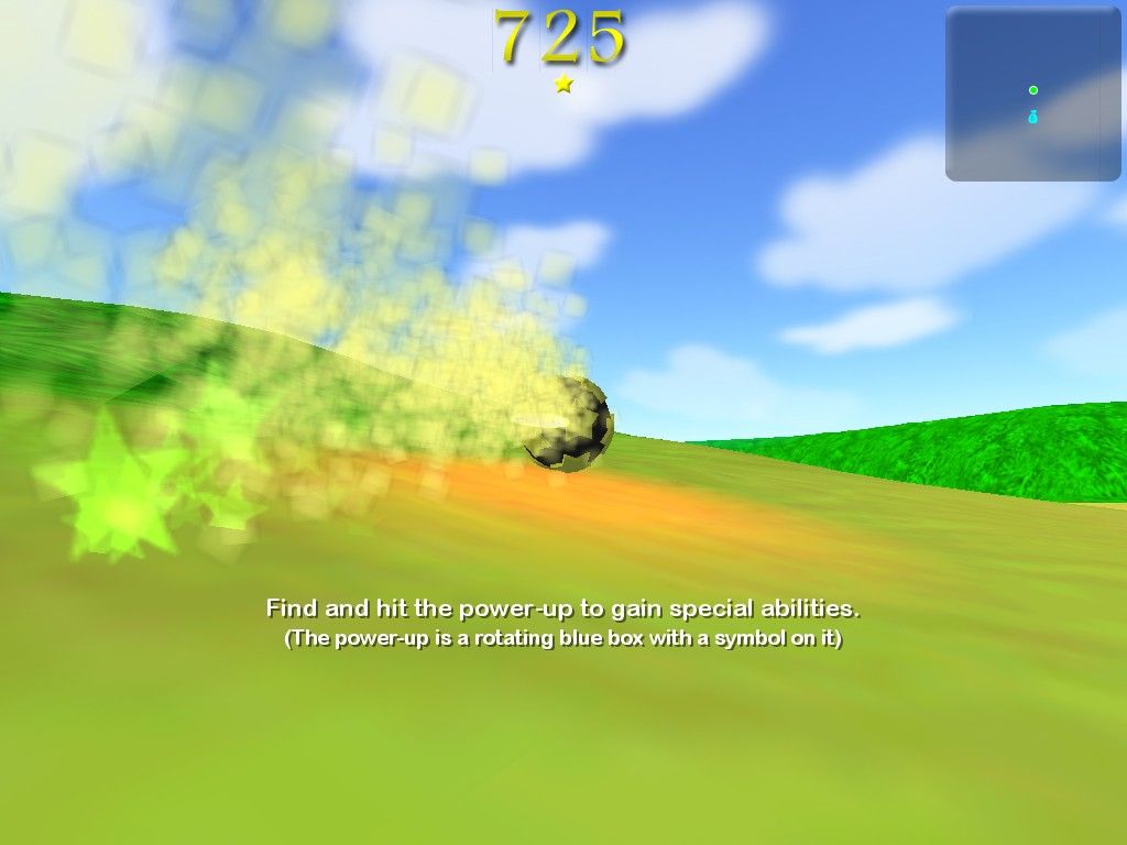 Orbz (Windows) screenshot: Lots of particle effects