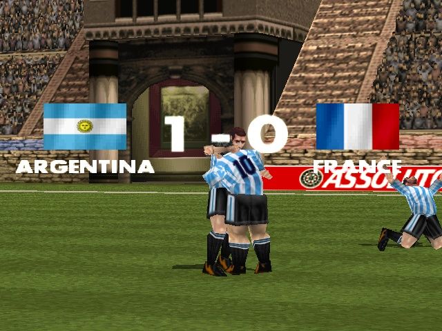 LiberoGrande (PlayStation) screenshot: Celebrating.