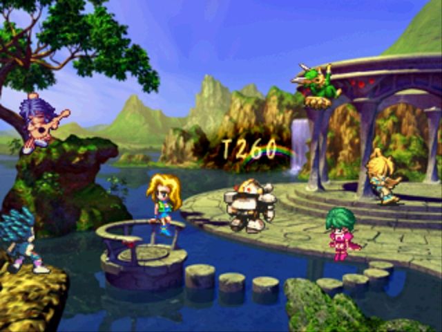 SaGa Frontier (PlayStation) screenshot: Choosing one of the seven characters.