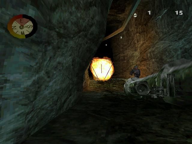 Medal of Honor (PlayStation) screenshot: Grenade launcher explosion