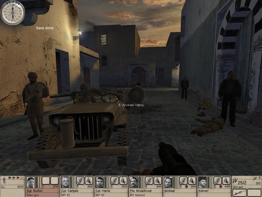Hidden & Dangerous 2: Sabre Squadron (Windows) screenshot: Defending a position.