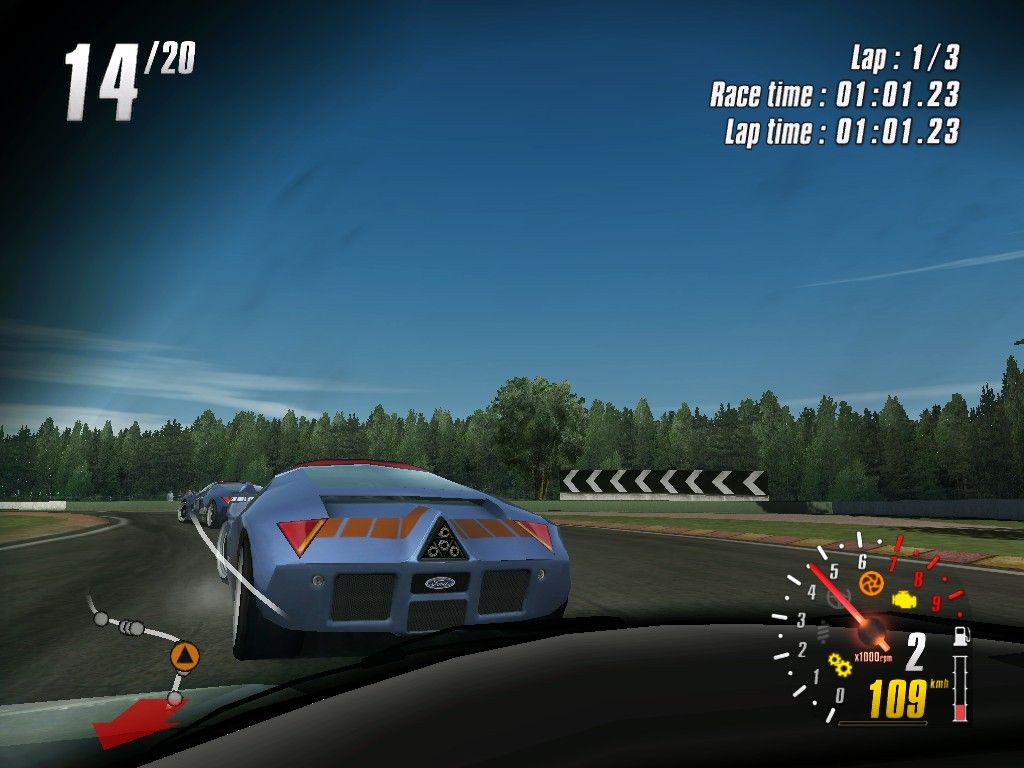 TOCA Race Driver 2 (Windows) screenshot: Driver Camera view