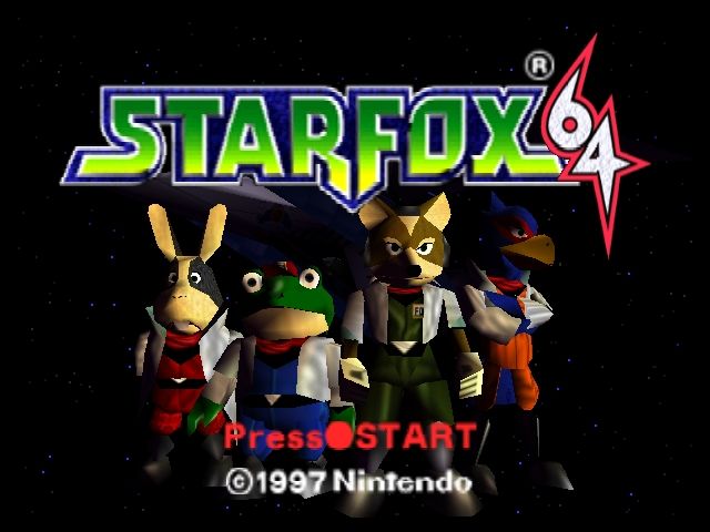 Star Fox 64 (Nintendo 64) screenshot: Title screen (US version)