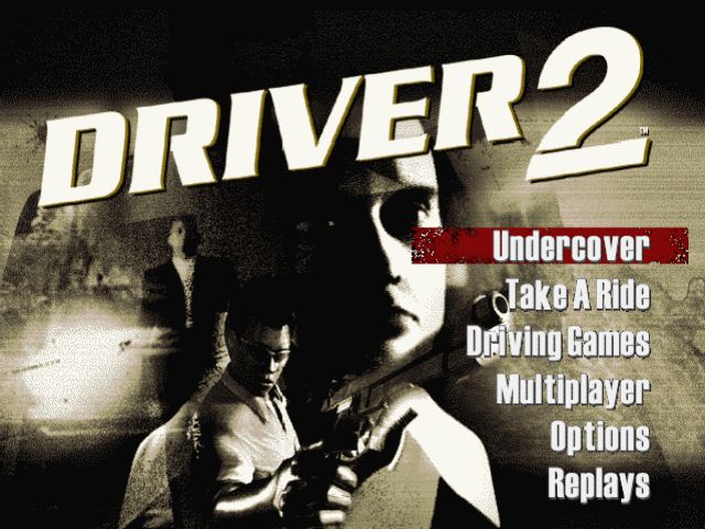 Driver 2 (PlayStation) screenshot: Main menu