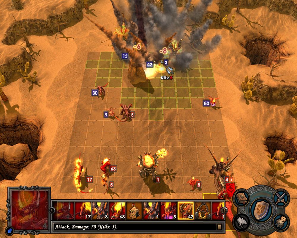 Heroes of Might and Magic V (Windows) screenshot: Meteor shower