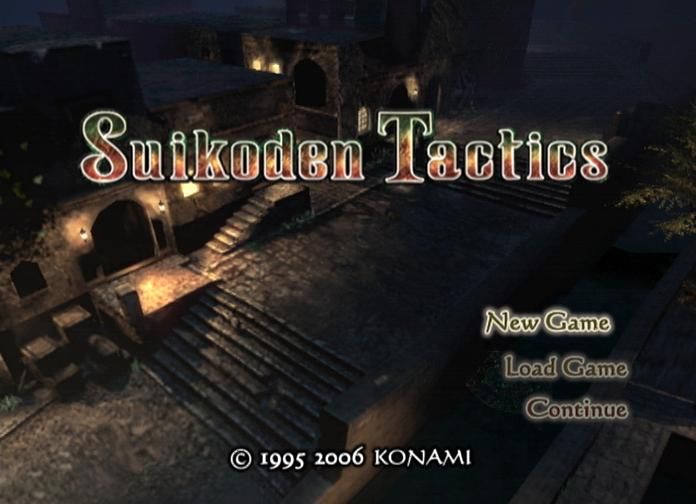 Suikoden Tactics (PlayStation 2) screenshot: Title screen