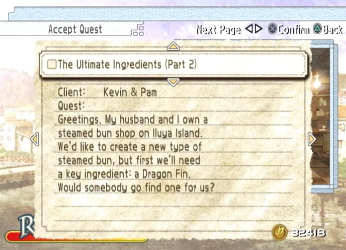 Suikoden Tactics (PlayStation 2) screenshot: About to accept a quest
