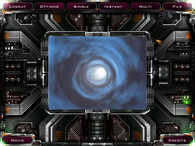 Battlezone II: Combat Commander (Windows) screenshot: Main Menu has animated window