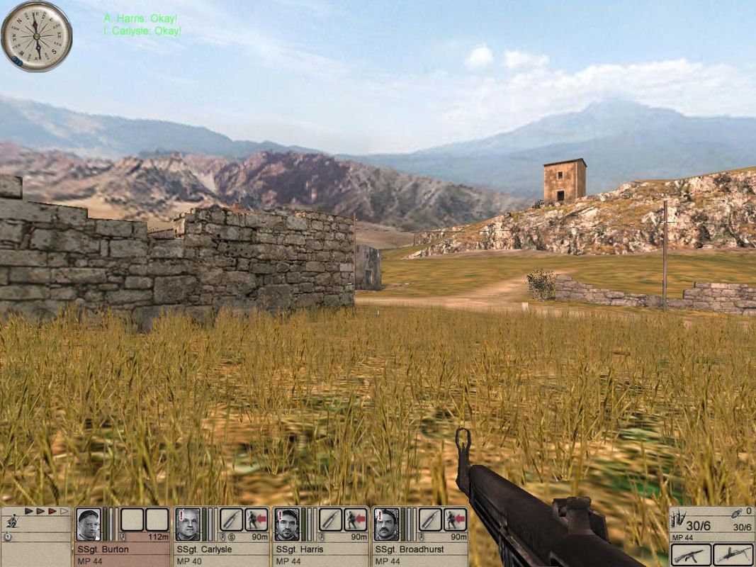 Hidden & Dangerous 2: Sabre Squadron (Windows) screenshot: Setting up defense positions.