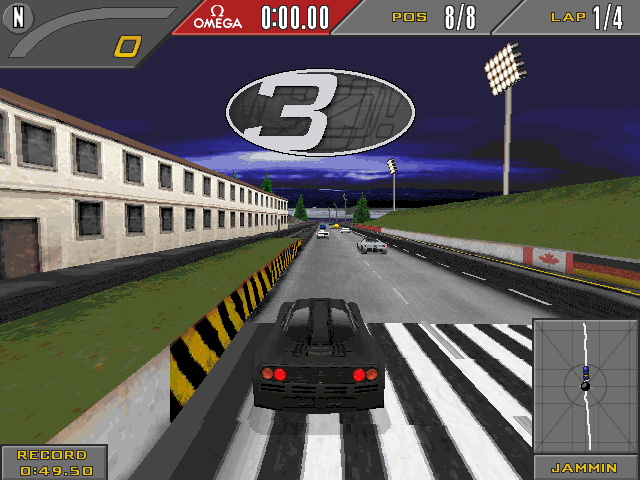 Need for Speed II: SE (Windows) screenshot: Starting a race (software rendering).