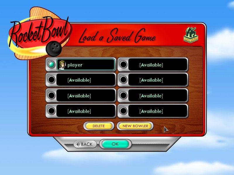 RocketBowl (Windows) screenshot: There is space for 8 bowlers