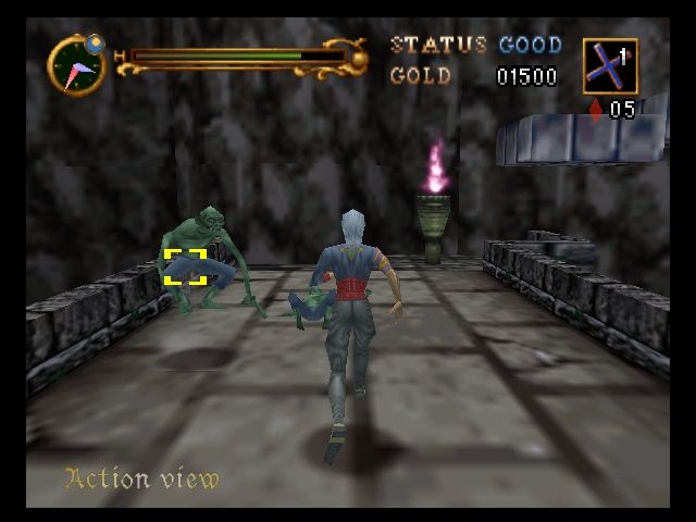 Castlevania: Legacy of Darkness (Nintendo 64) screenshot: Oh no, not those hunchbacks again!