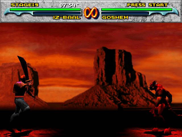 Time Warriors (Windows) screenshot: This huge creature is the final boss.