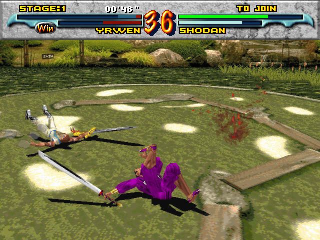 Time Warriors (Windows) screenshot: There are a few throwing moves included