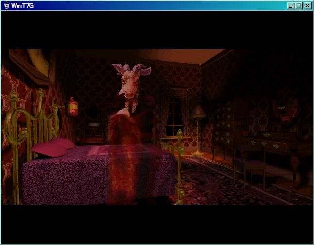 The 7th Guest (Windows) screenshot: Goat Head!