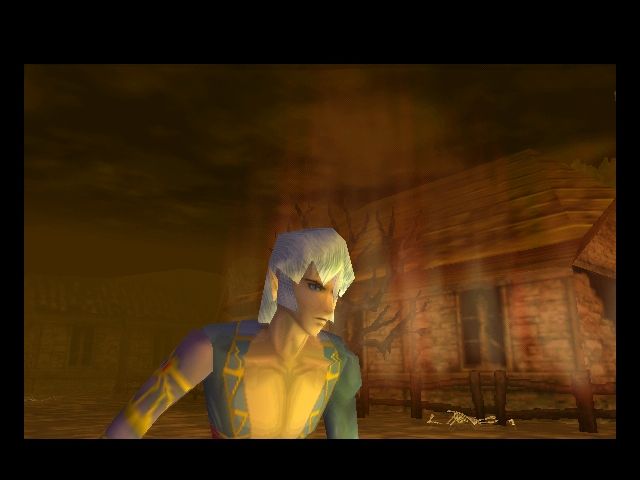 Castlevania: Legacy of Darkness (Nintendo 64) screenshot: Here's our hero, desperate for seeing his home village in flames...