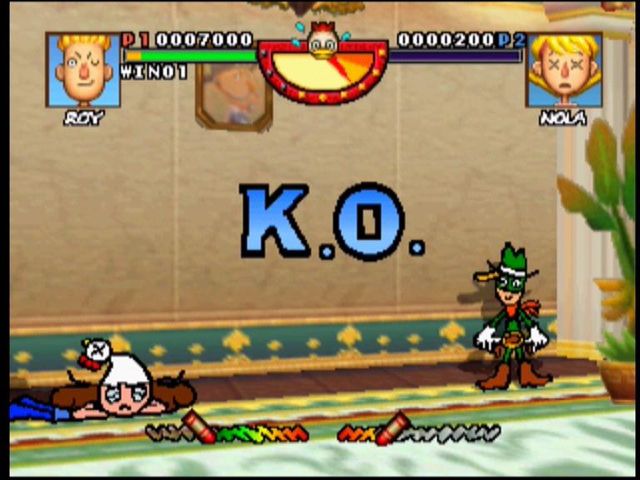Rakugakids (Nintendo 64) screenshot: Marsa is done for!