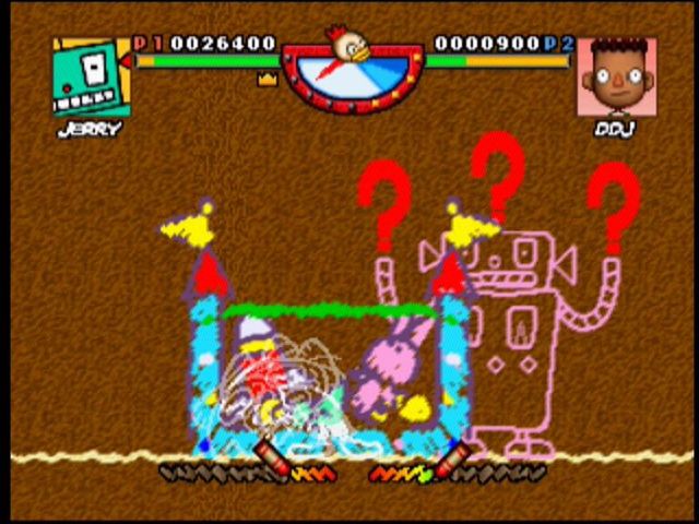 Rakugakids (Nintendo 64) screenshot: C.H.O.'s special attack