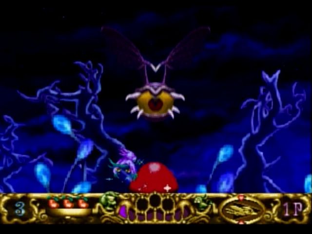 Astal (SEGA Saturn) screenshot: There is a boss at the end of this stage-- The Evil Eye