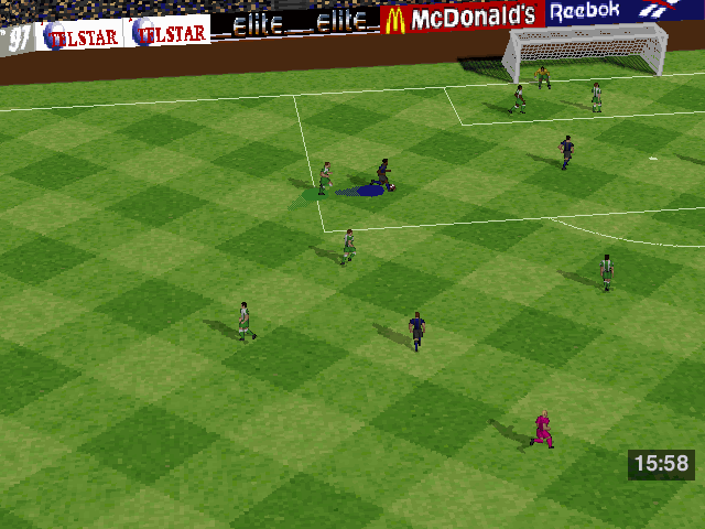 ONSIDE Complete Soccer (DOS) screenshot: Could it be a tie?