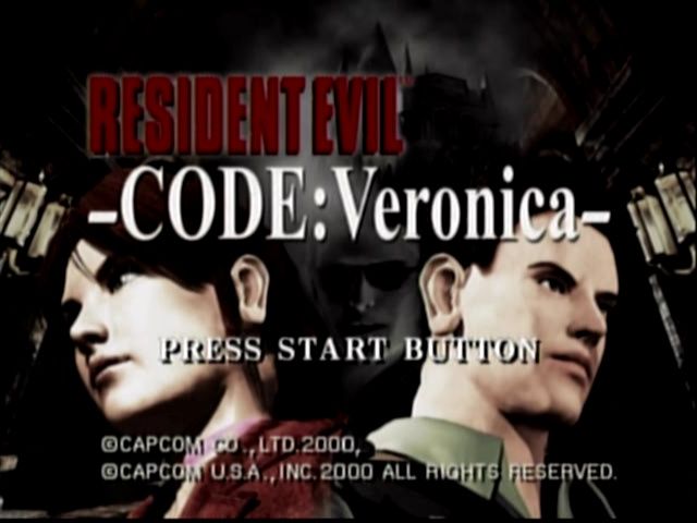 Resident Evil: Code: Veronica (Dreamcast) screenshot: Title screen