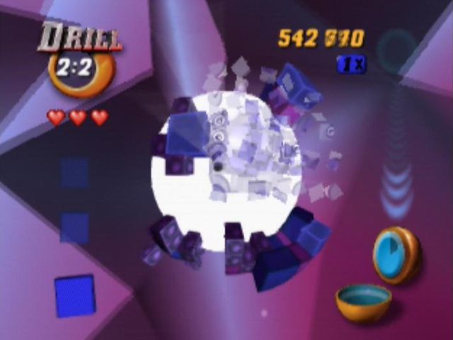 Tetrisphere (Nintendo 64) screenshot: Fully uncovered the picture on the core