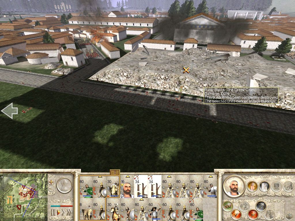 Rome: Total War (Windows) screenshot: This means no baths for Spartans.