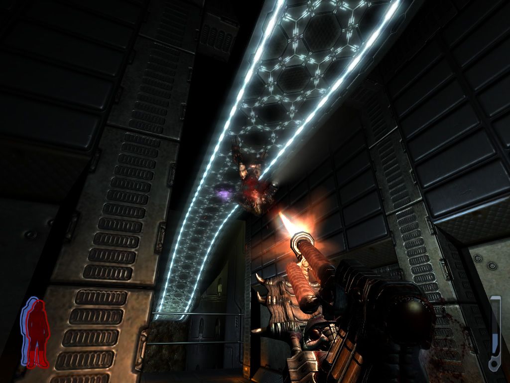 Prey (Windows) screenshot: Attacking from above, or below.