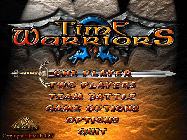 Time Warriors (Windows) screenshot: Title screen