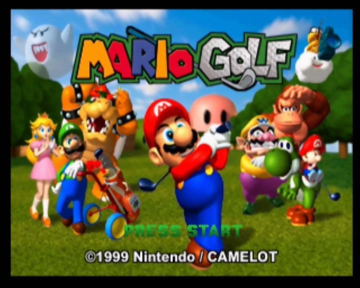 Mario Golf (Nintendo 64) screenshot: Title Screen