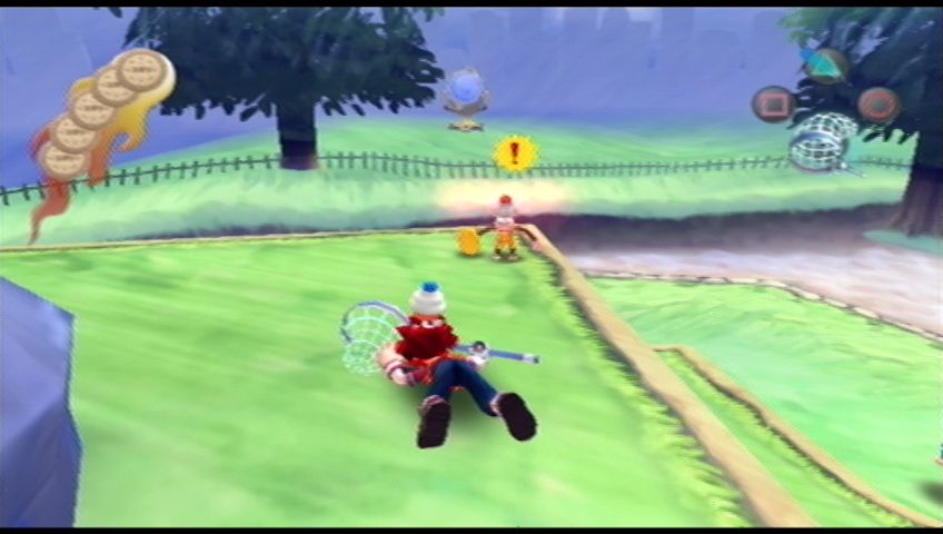 Ape Escape 2 (PlayStation 2) screenshot: Uh oh! Spotted!