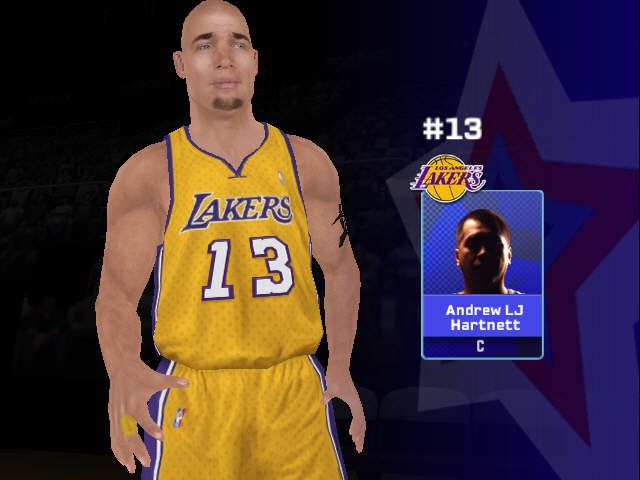 NBA Live 06 (Windows) screenshot: Starting at Center: ME!