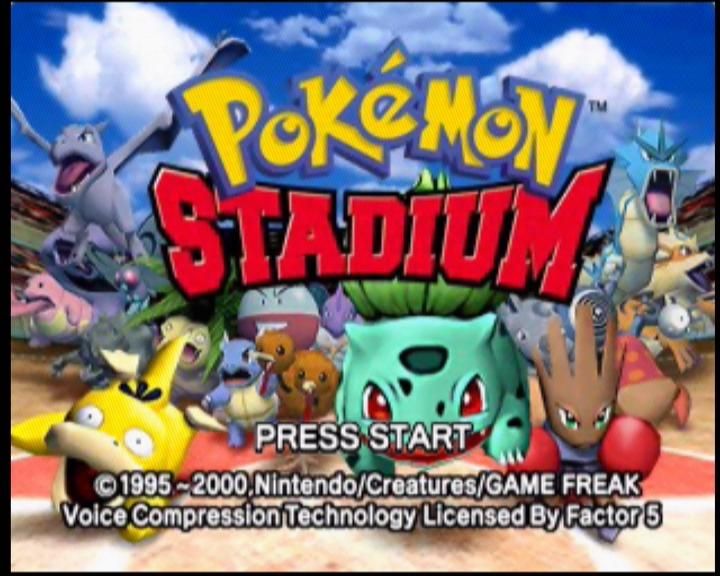 Pokémon Stadium (Nintendo 64) screenshot: Title screen