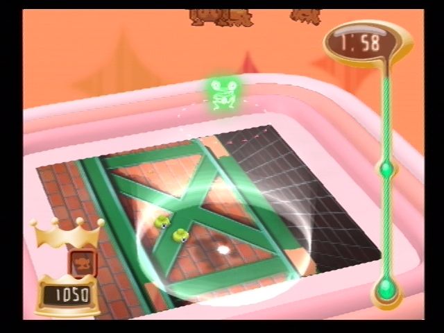 Vib-Ripple (PlayStation 2) screenshot: It's not so easy to dodge the relentless Boonchies!
