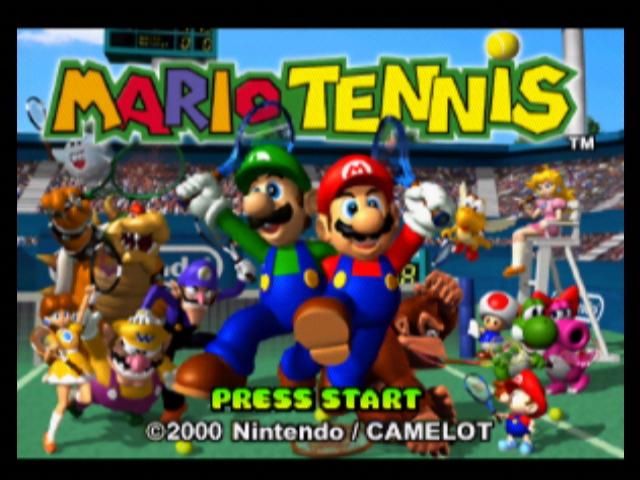 Mario Tennis (Nintendo 64) screenshot: Title screen