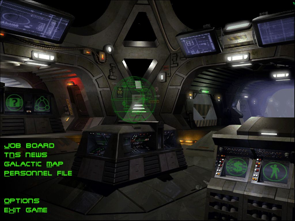 Tachyon: The Fringe (Windows) screenshot: Central Hub at one of the many starbases