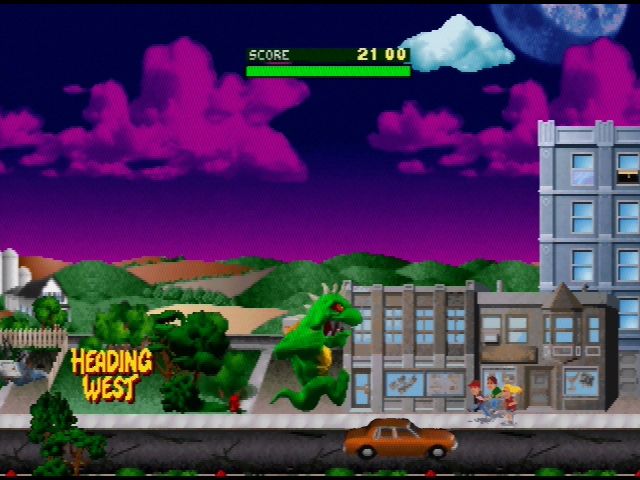 Screenshot of Rampage World Tour (Nintendo 64, 1997) - MobyGames