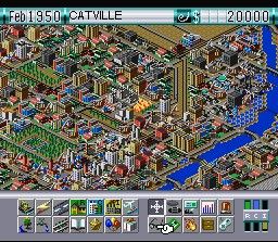 SimCity 2000 (SNES) screenshot: Fire!