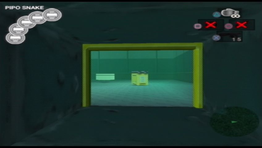 Ape Escape 3 (PlayStation 2) screenshot: You can crawl through ducts like this