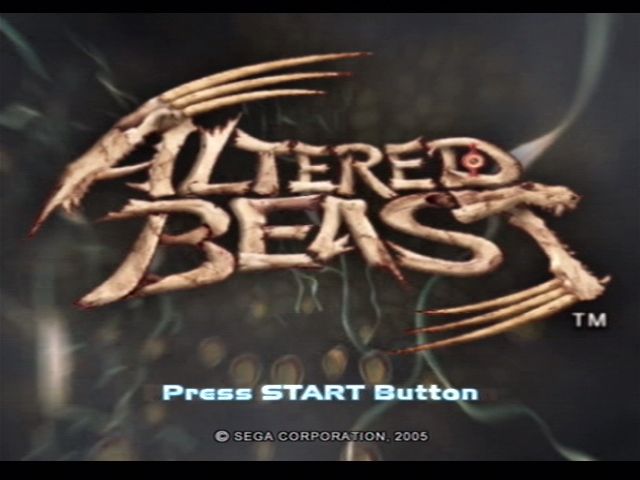 Altered Beast (PlayStation 2) screenshot: Title screen