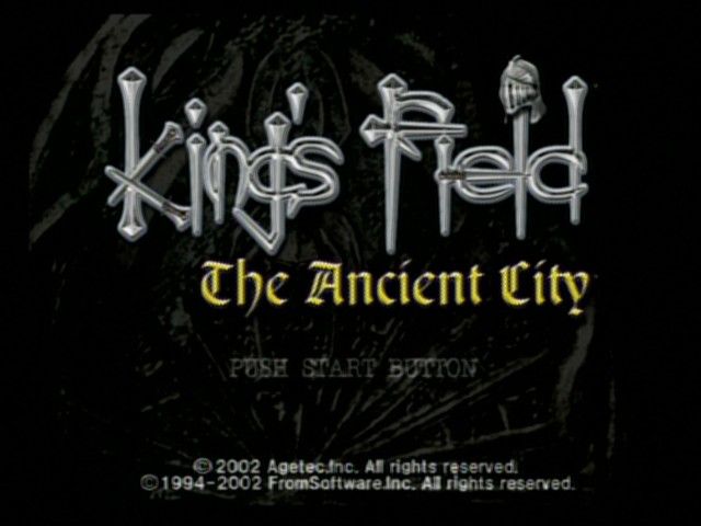 King's Field: The Ancient City (PlayStation 2) screenshot: Title Screen