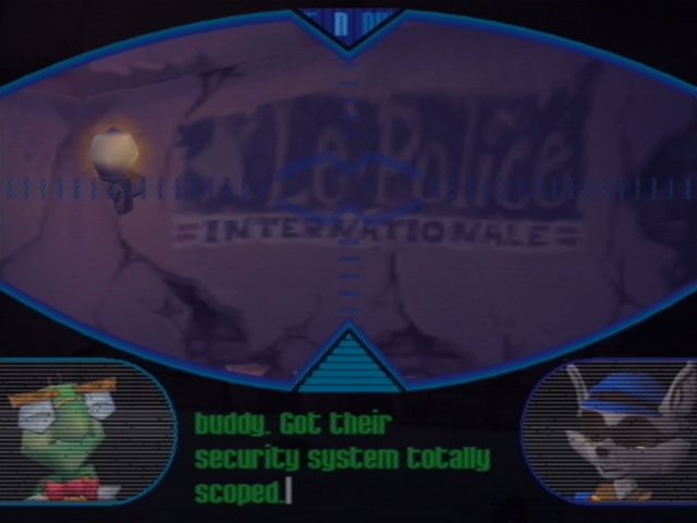 Sly Cooper and the Thievius Raccoonus (PlayStation 2) screenshot: I wonder if the French version reads 'The Police', and they find THAT hilarious?