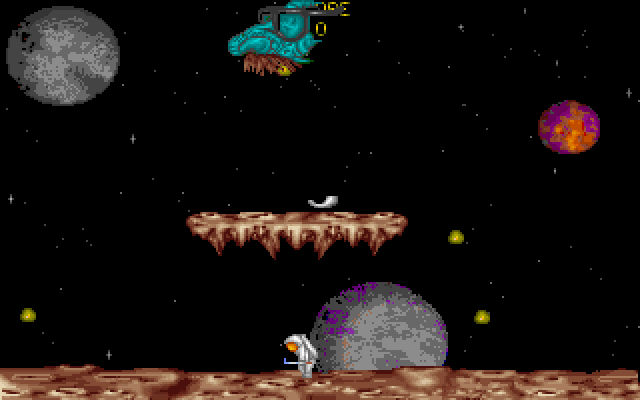 The Geekwad: Games of the Galaxy (DOS) screenshot: Phlegmings: Make sure the lil boogers don't touch you!