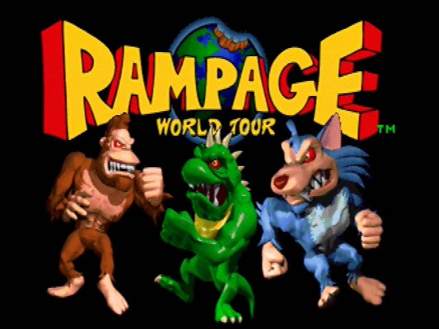 Rampage World Tour (Nintendo 64) screenshot: Title screen