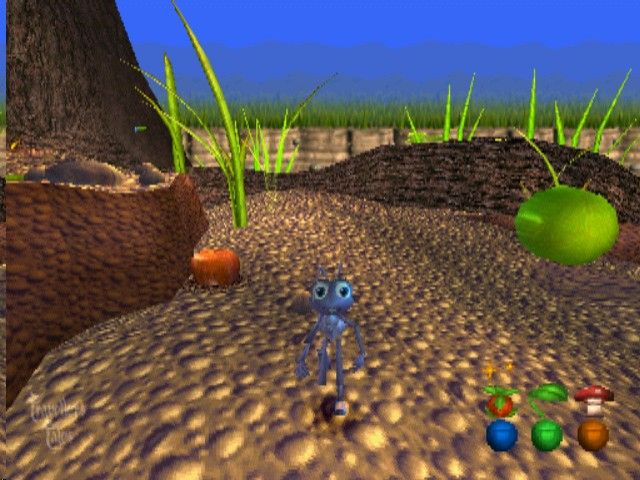 Disney•Pixar A Bug's Life (PlayStation) screenshot: Our hero in close-up