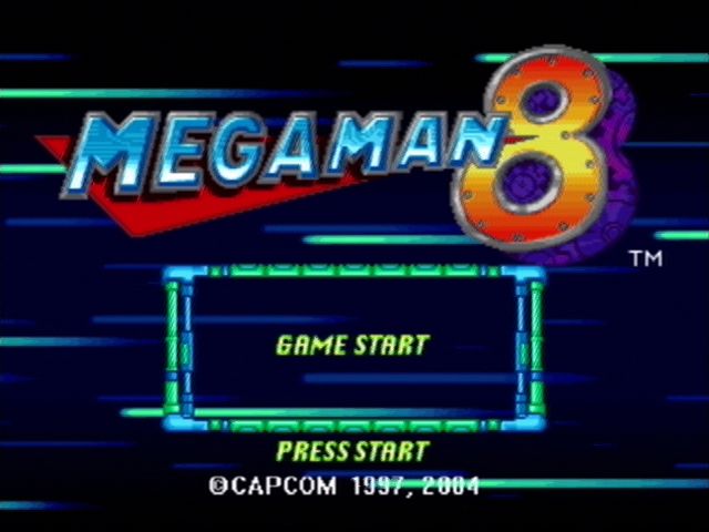 Mega Man: Anniversary Collection (PlayStation 2) screenshot: Mega Man 8 - Title Screen