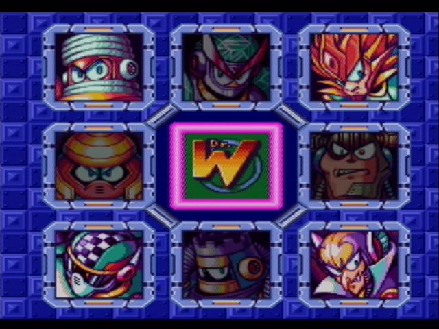Mega Man: Anniversary Collection (PlayStation 2) screenshot: Mega Man 7 - Boss Select