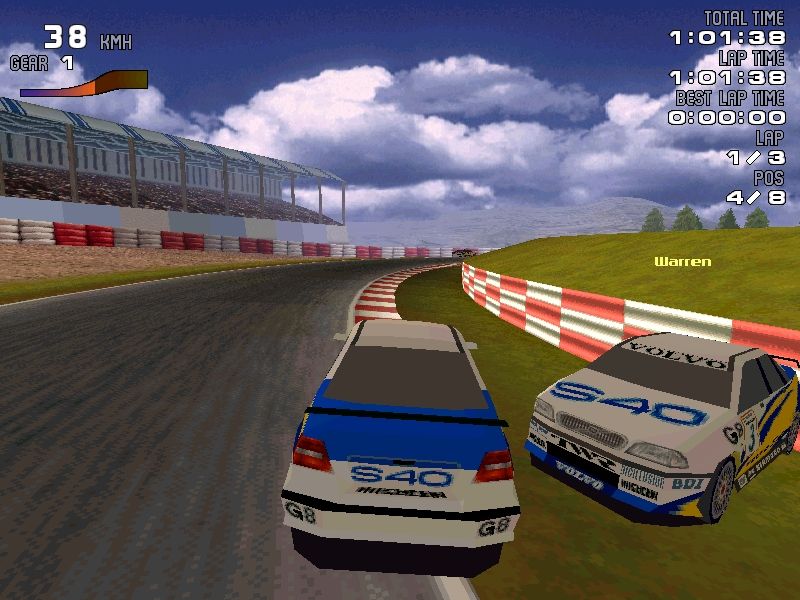 S40 Racing (Windows) screenshot: Wrong direction, Warren!