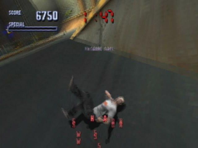 Tony Hawk's Pro Skater (PlayStation) screenshot: Ouch!